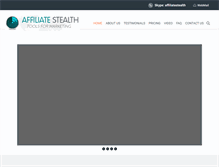 Tablet Screenshot of affiliatestealth.com